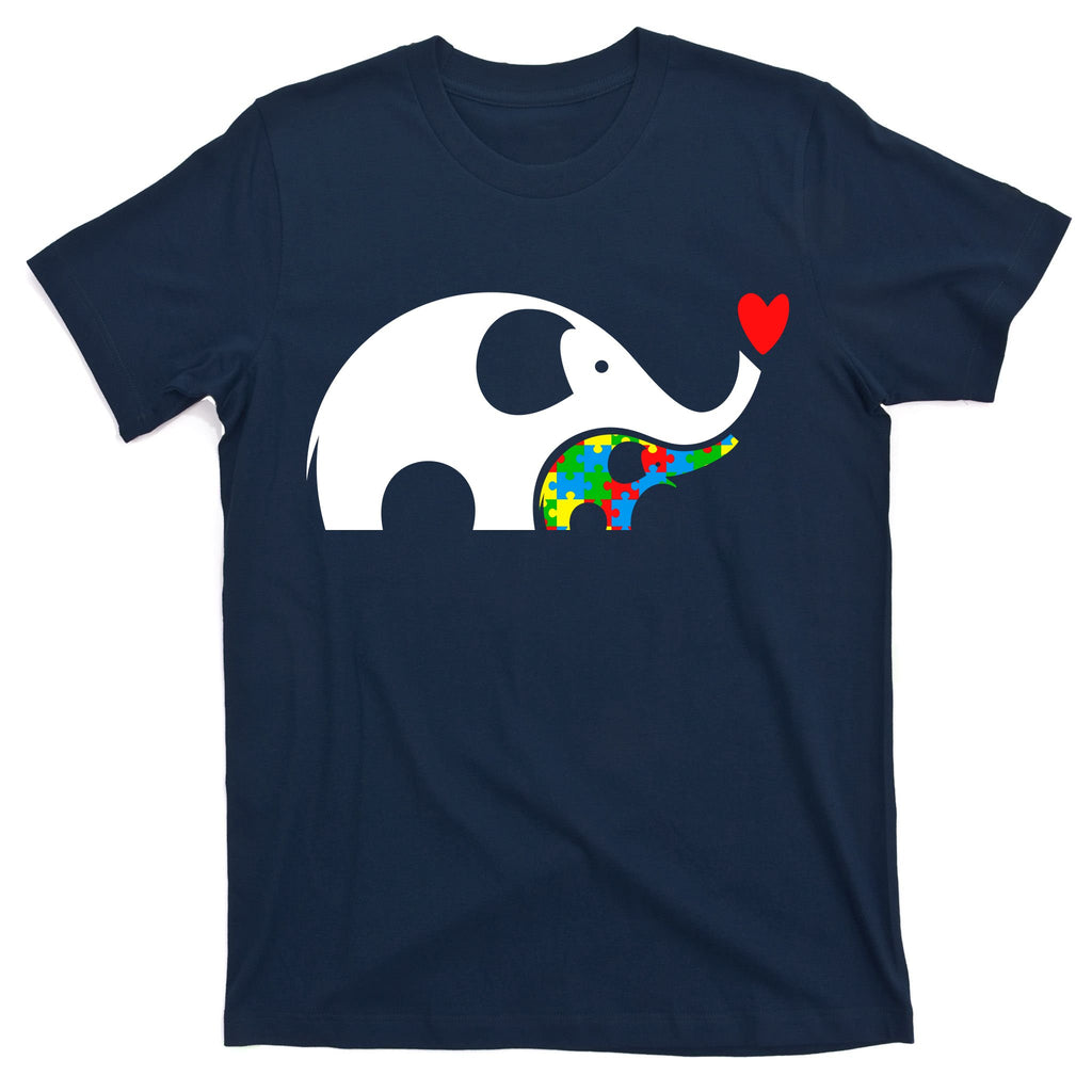 Autism Awareness Mother Baby Elephant  T-Shirt