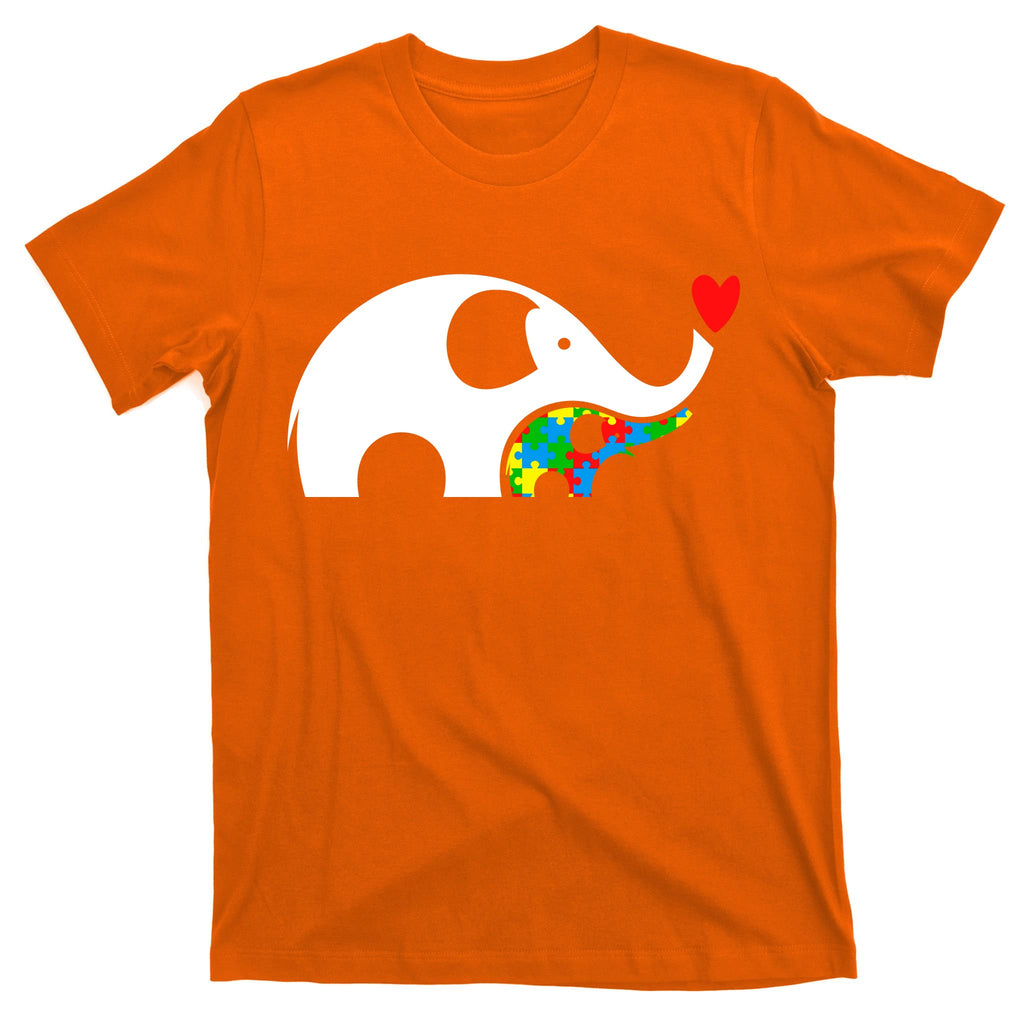 Autism Awareness Mother Baby Elephant  T-Shirt