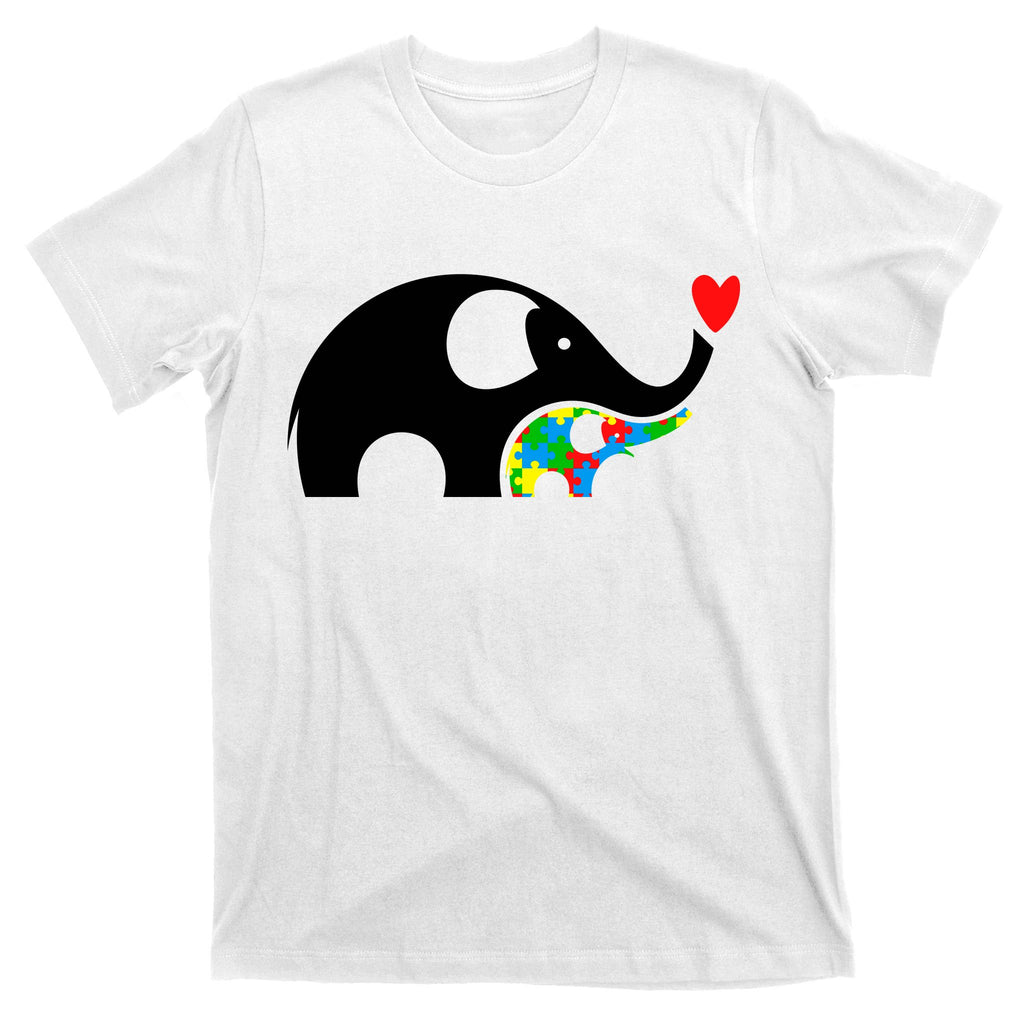 Autism Awareness Mother Baby Elephant  T-Shirt