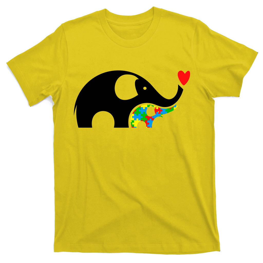 Autism Awareness Mother Baby Elephant  T-Shirt