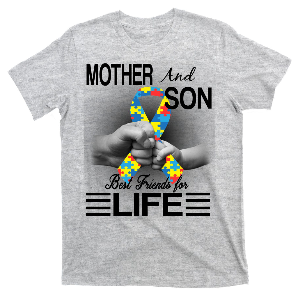 Autism Mother And Son Best Friends For Life T-Shirt