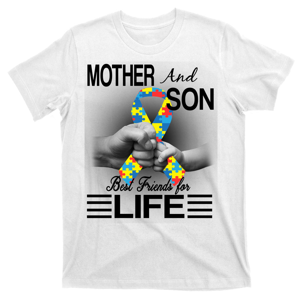 Autism Mother And Son Best Friends For Life T-Shirt