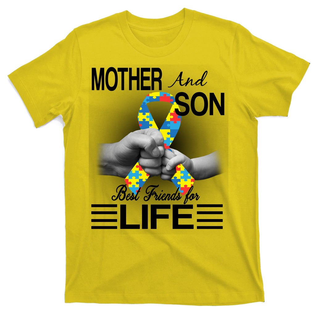 Autism Mother And Son Best Friends For Life T-Shirt