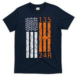 Auto Racing Mechanic Manual USA Flag T-Shirt