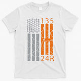 Auto Racing Mechanic Manual USA Flag T-Shirt
