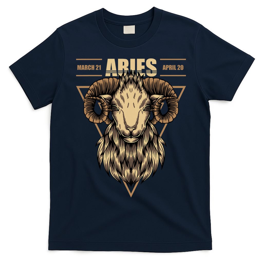 Aries Zodiac Sign Symbol Astrology Dates T-Shirt