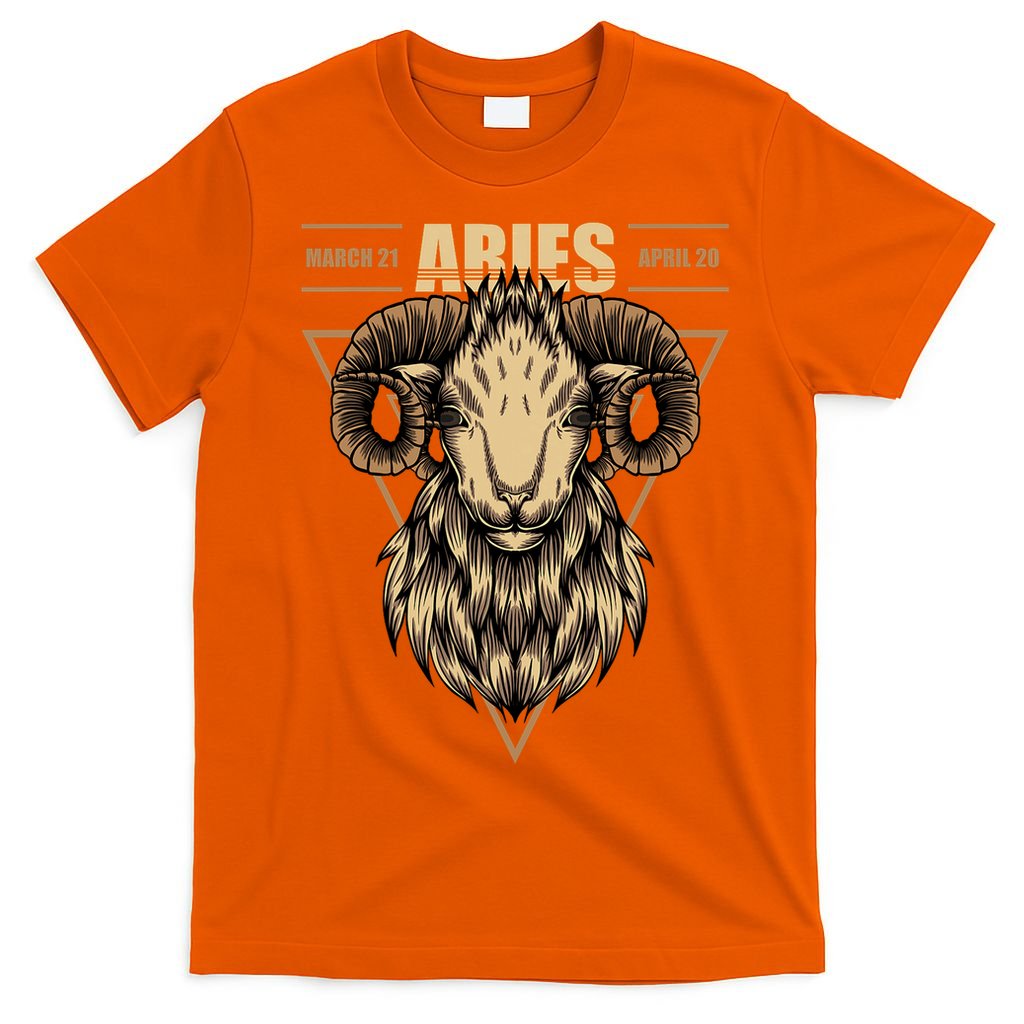 Aries Zodiac Sign Symbol Astrology Dates T-Shirt