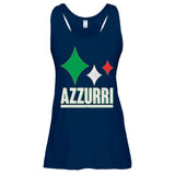 Azzurri Italy Italia Soccer Football 2021 Ladies Essential Flowy Tank