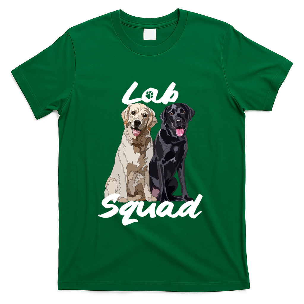 Labrador Lover Yellow Black Lab Squad Lab Mom Dad Cute Gift T-Shirt