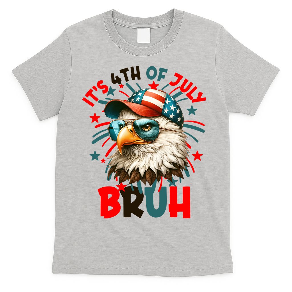 Bruh 4th Of July Bald Eagle Funny T-Shirt