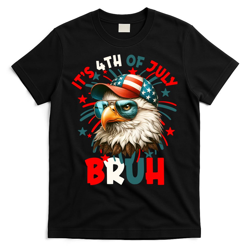 Bruh 4th Of July Bald Eagle Funny T-Shirt