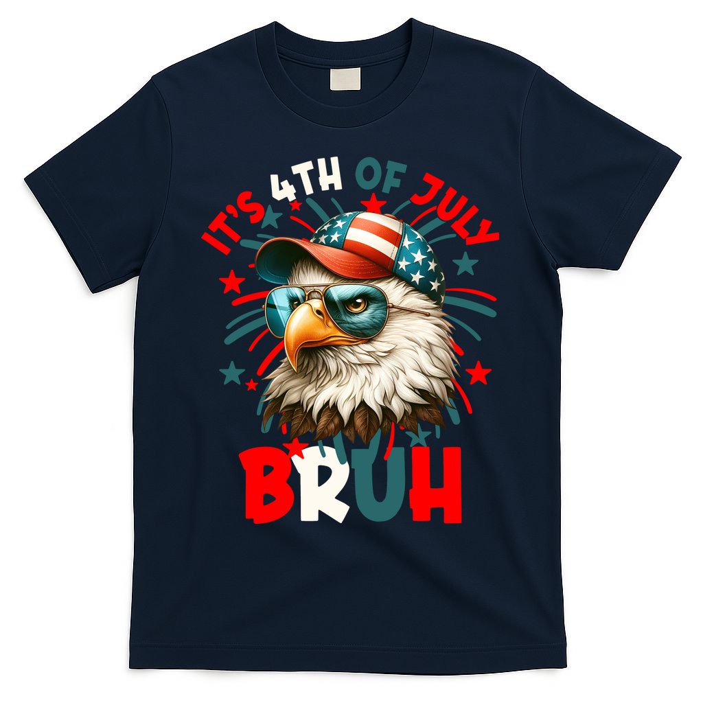 Bruh 4th Of July Bald Eagle Funny T-Shirt