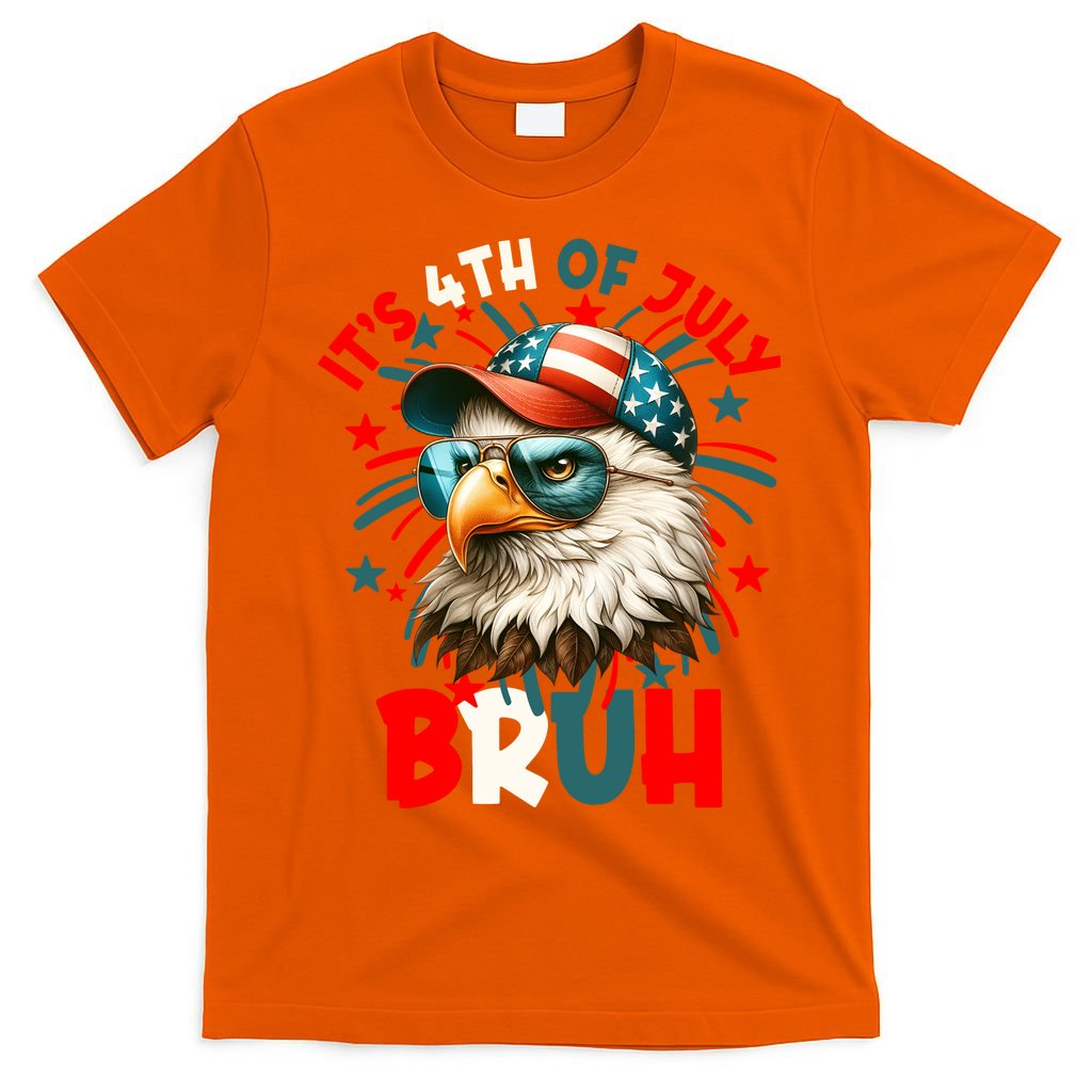 Bruh 4th Of July Bald Eagle Funny T-Shirt