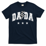 Retro Dada Lightning Bolt Checkered Father’s Day T-Shirt