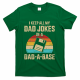 Funny Dad Jokes In Dadabase Vintage T-Shirt