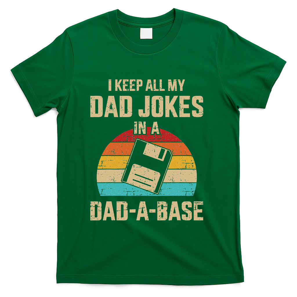 Funny Dad Jokes In Dadabase Vintage T-Shirt