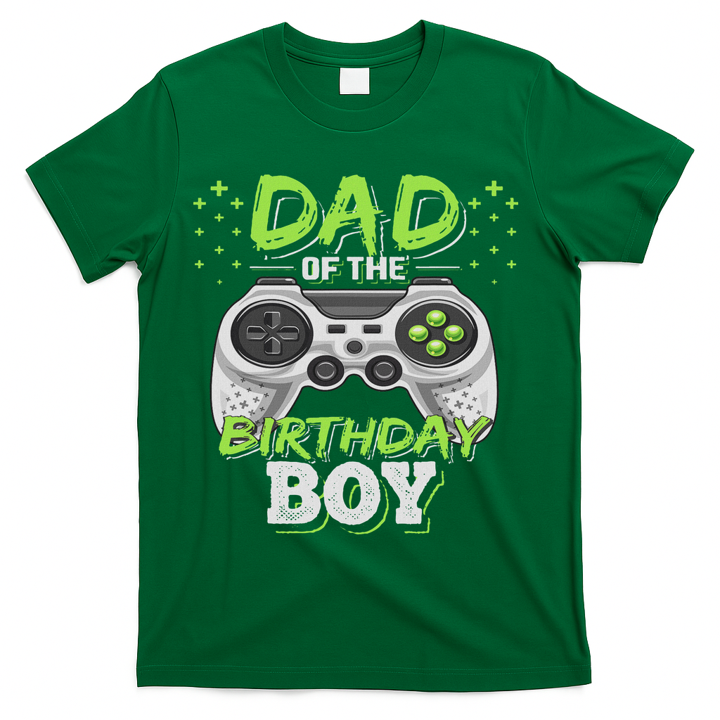 Dad Of The Birthday Boy Matching Video Gamer Birthday Party T-Shirt