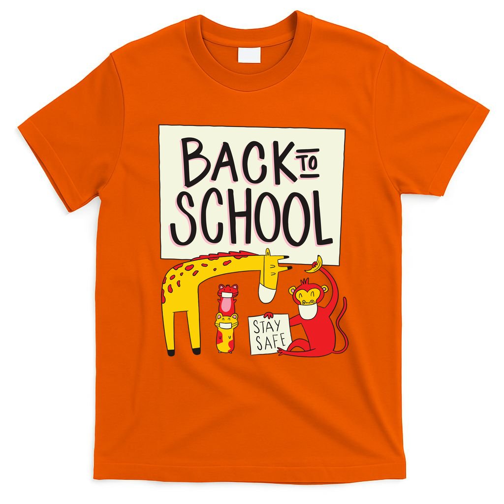 Back To School Stay Safe Animal T-Shirt