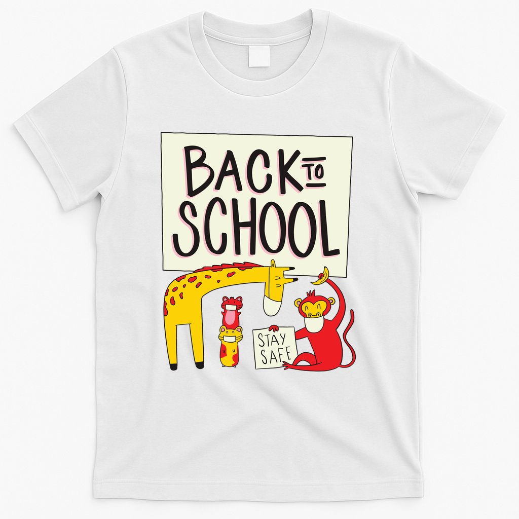 Back To School Stay Safe Animal T-Shirt