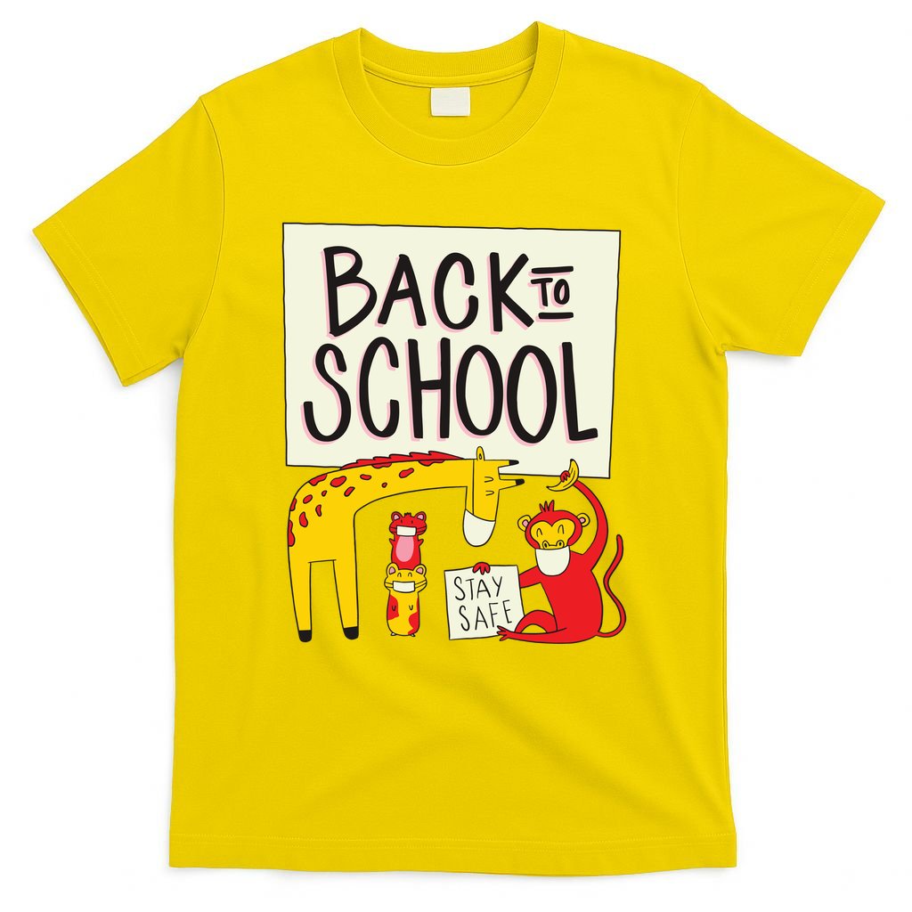 Back To School Stay Safe Animal T-Shirt