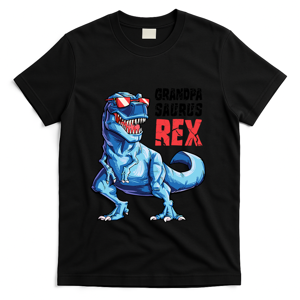 Grandpasaurus T Rex Dinosaur Grandpa Saurus FatherS Family T-Shirt