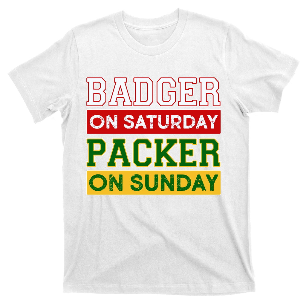 Badger On Saturday Packer On Sunday T-Shirt