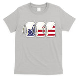 Beer American Flag Shirt 4th Of July Men Women Merica USA T-Shirt