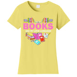 Books Are My Love Language Reading Lover Librarian Valentine Women's T-Shirt