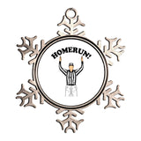 Baseball Homerun Football Referee Funny Metallic Star Ornament