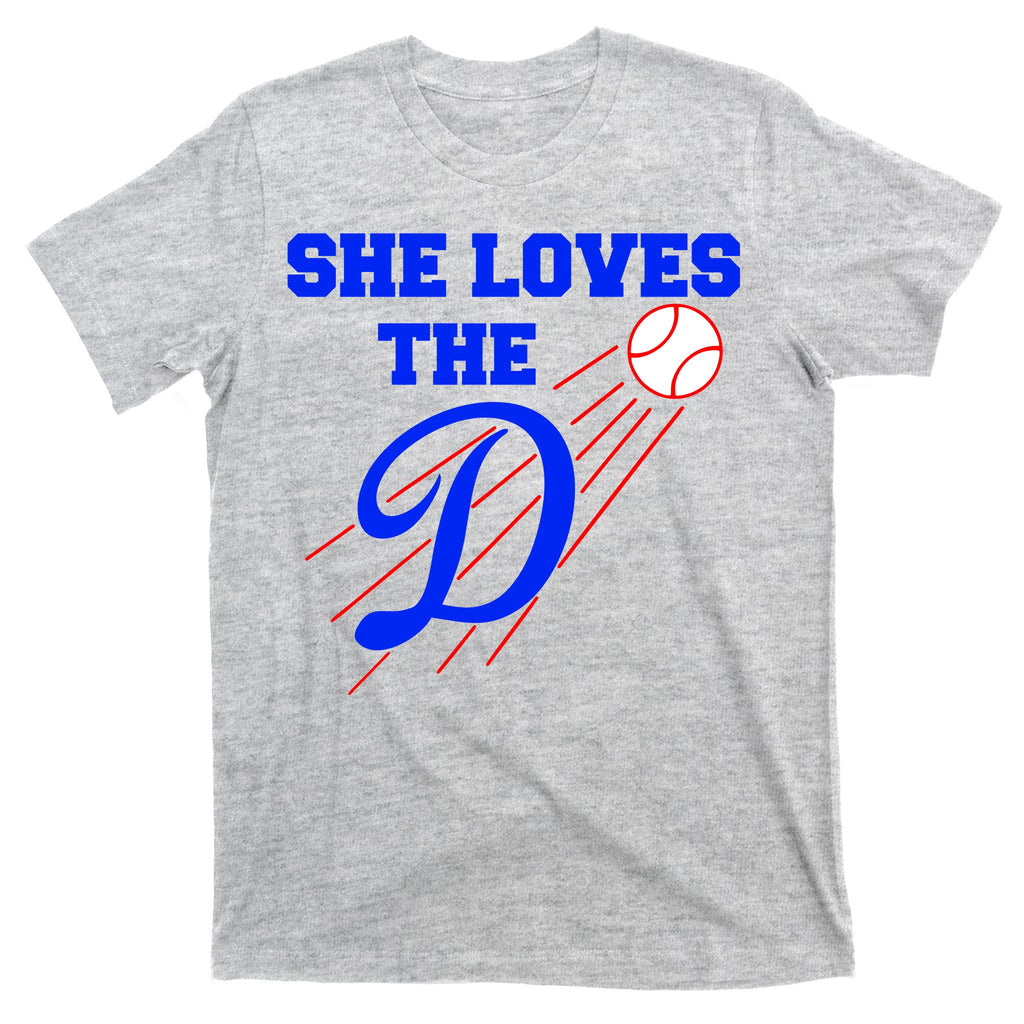 Baseball She Loves The D Los Angeles T-Shirt