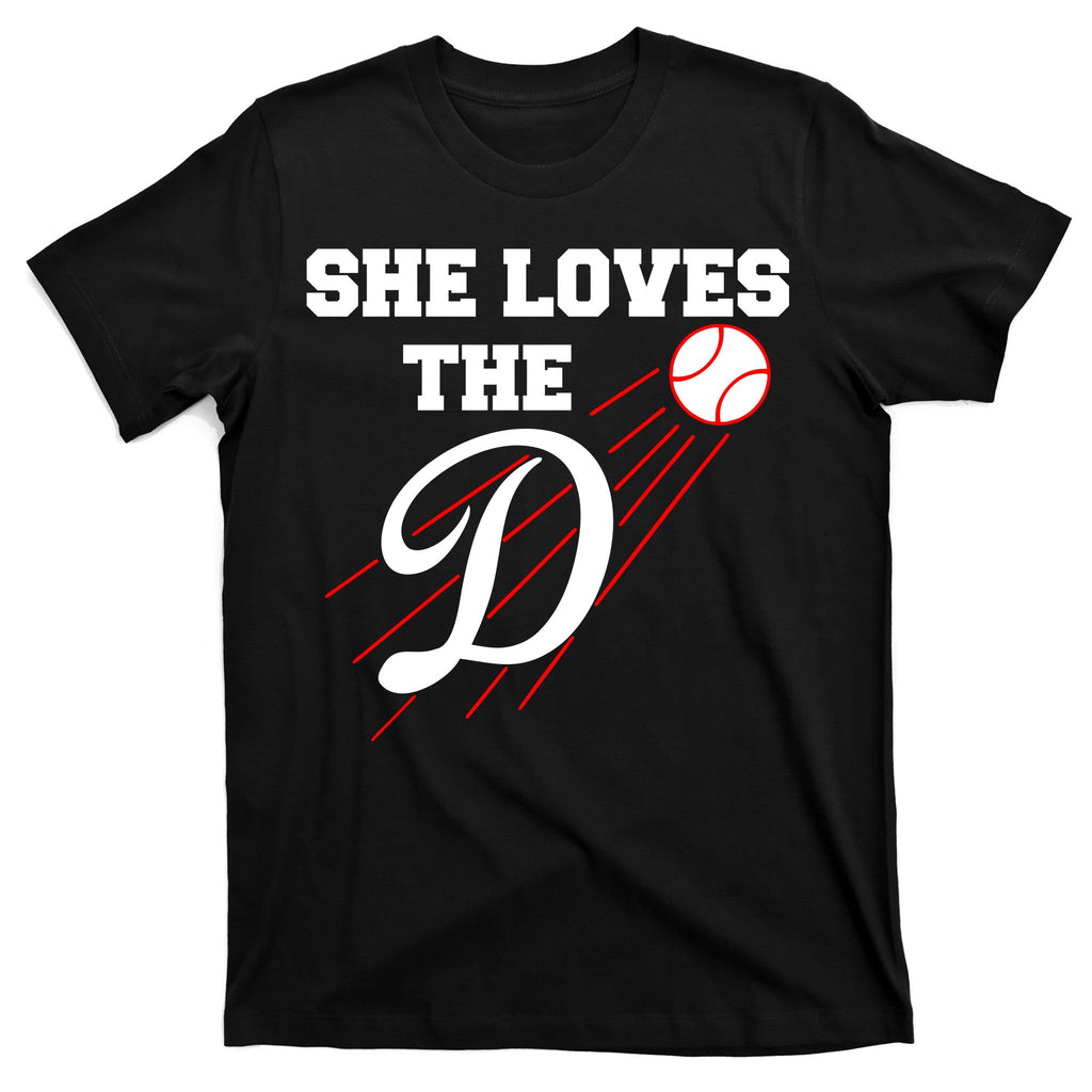 Baseball She Loves The D Los Angeles T-Shirt