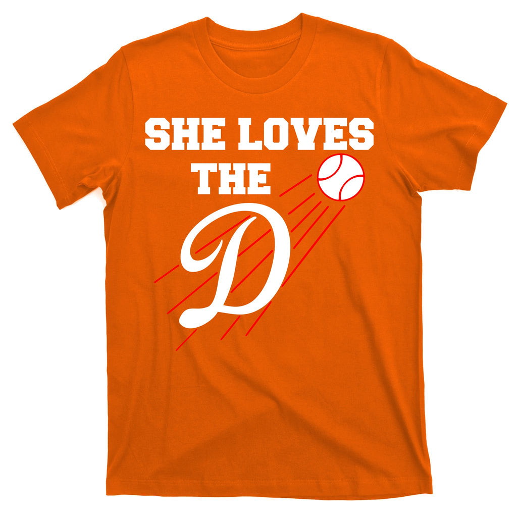 Baseball She Loves The D Los Angeles T-Shirt