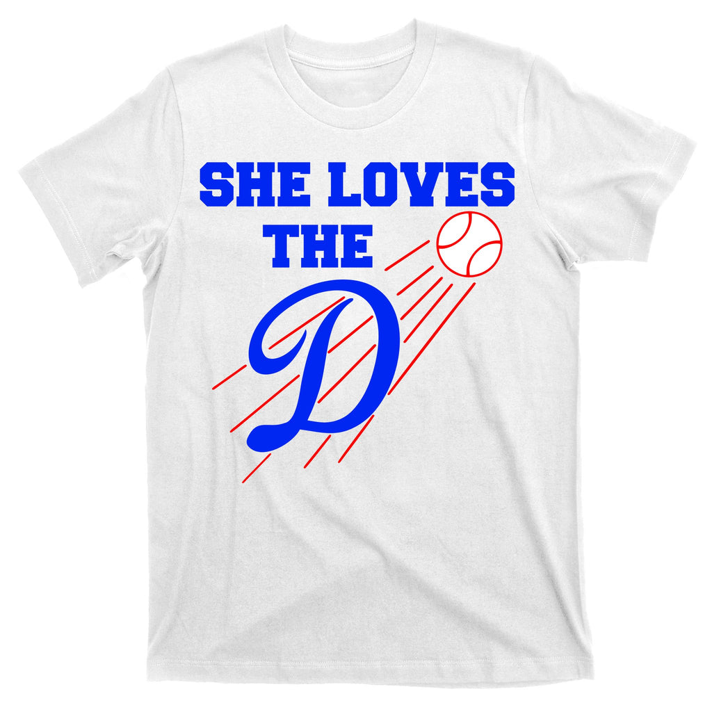 Baseball She Loves The D Los Angeles T-Shirt