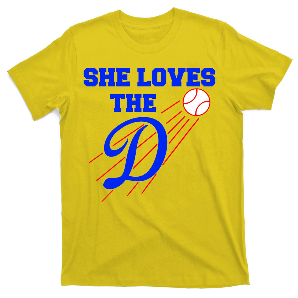 Baseball She Loves The D Los Angeles T-Shirt