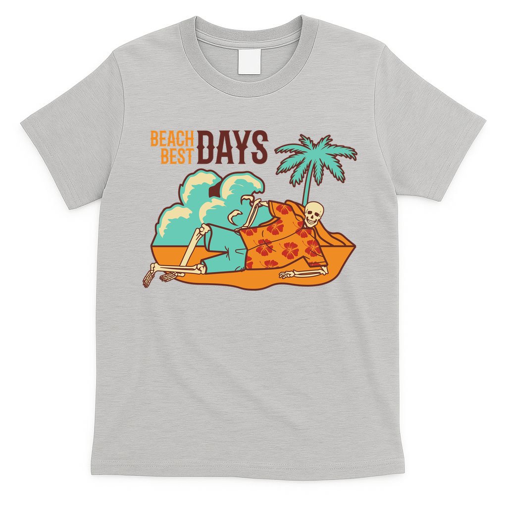 Best Beach Days Skeleton Summer Vibe T-Shirt