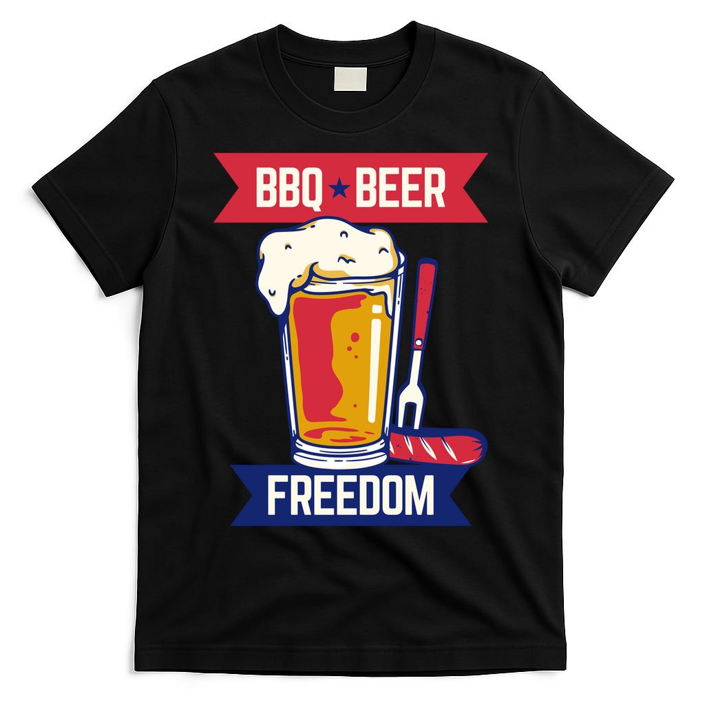 BBQ Beer Freedom America USA Party Summer T-Shirt
