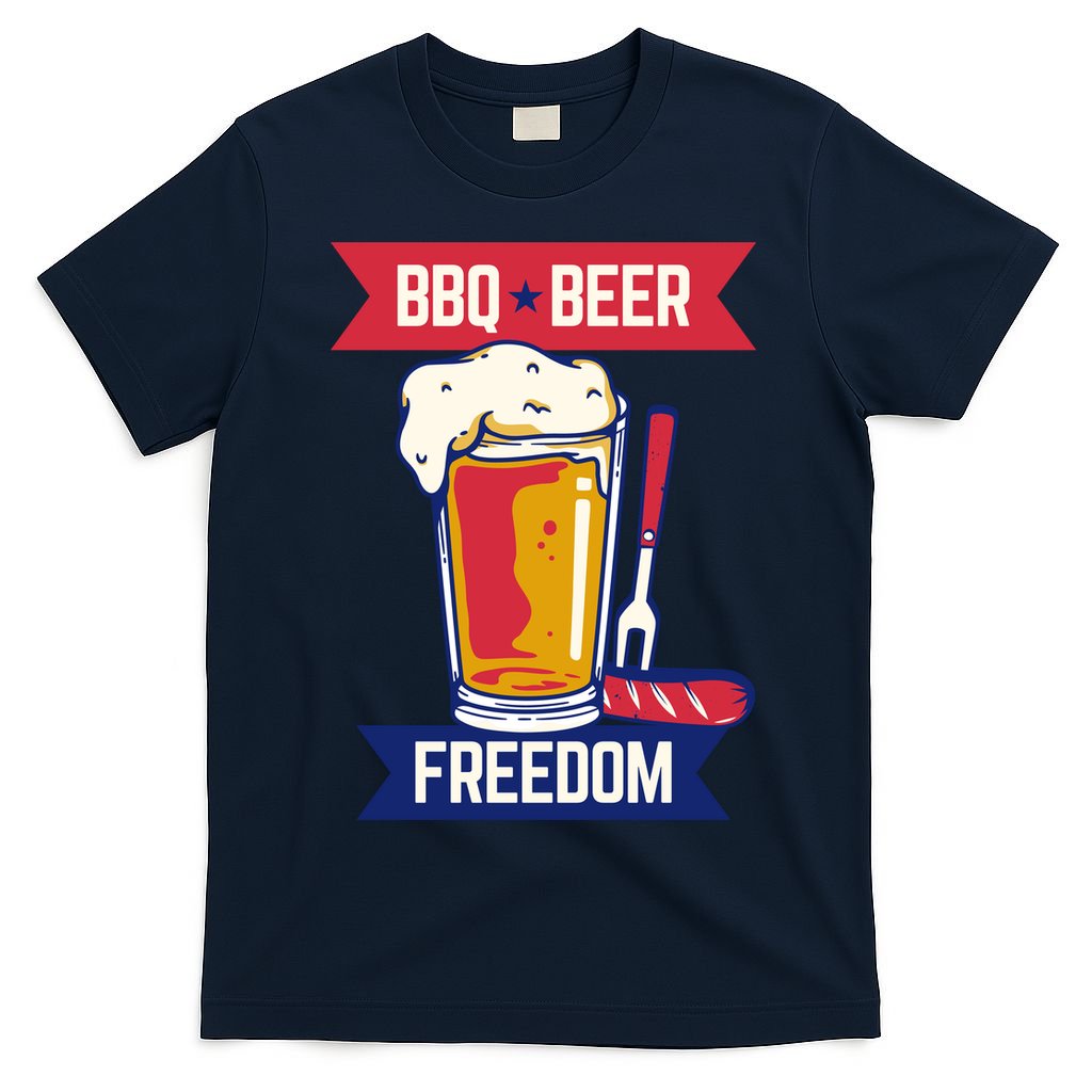 BBQ Beer Freedom America USA Party Summer T-Shirt