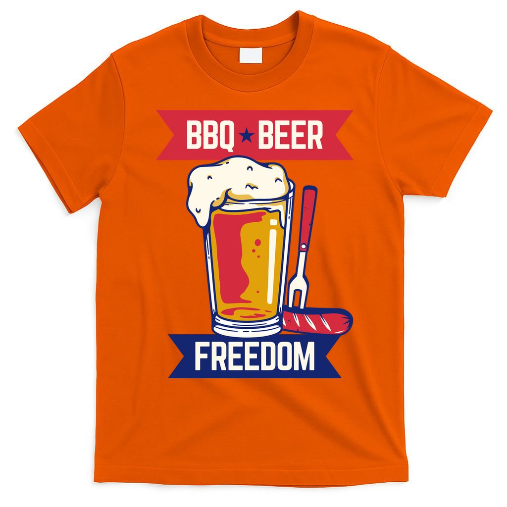 BBQ Beer Freedom America USA Party Summer T-Shirt