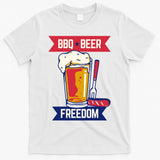 BBQ Beer Freedom America USA Party Summer T-Shirt
