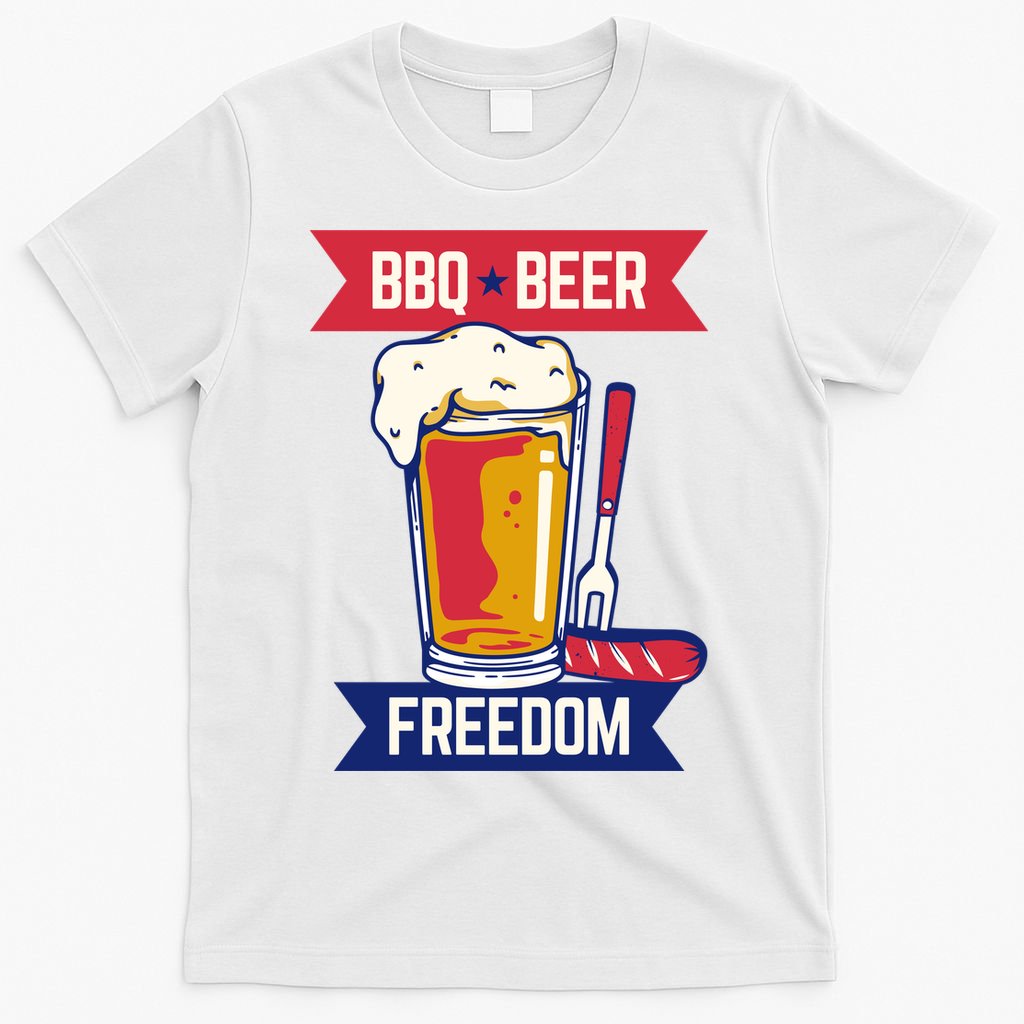 BBQ Beer Freedom America USA Party Summer T-Shirt