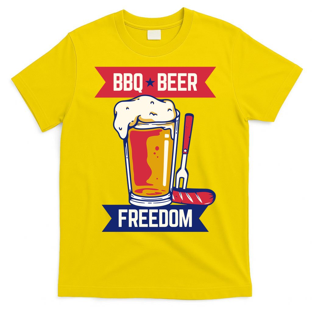 BBQ Beer Freedom America USA Party Summer T-Shirt