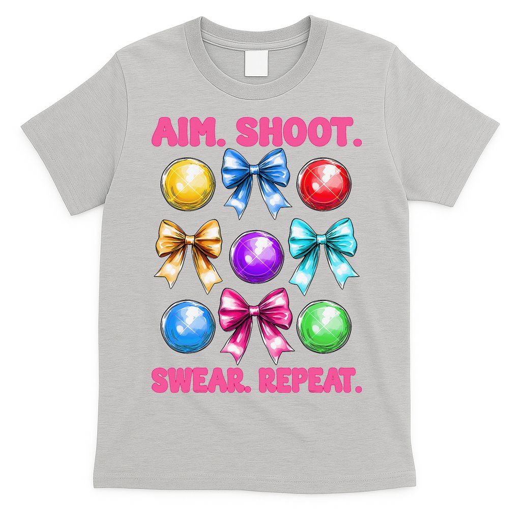 Bocce Ball Player Girl Mom Mothers Day Aim Shoot Swear T-Shirt