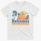 Bahamas Beach Summer Vacation Sunset Vintage 70S Retro T-Shirt