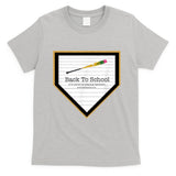 Baseball Back To School Home Plate Back To School T-Shirt