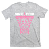 Breast Cancer Basketball Goal Pink Ribbon Awareness T-Shirt