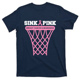 Breast Cancer Basketball Goal Pink Ribbon Awareness T-Shirt