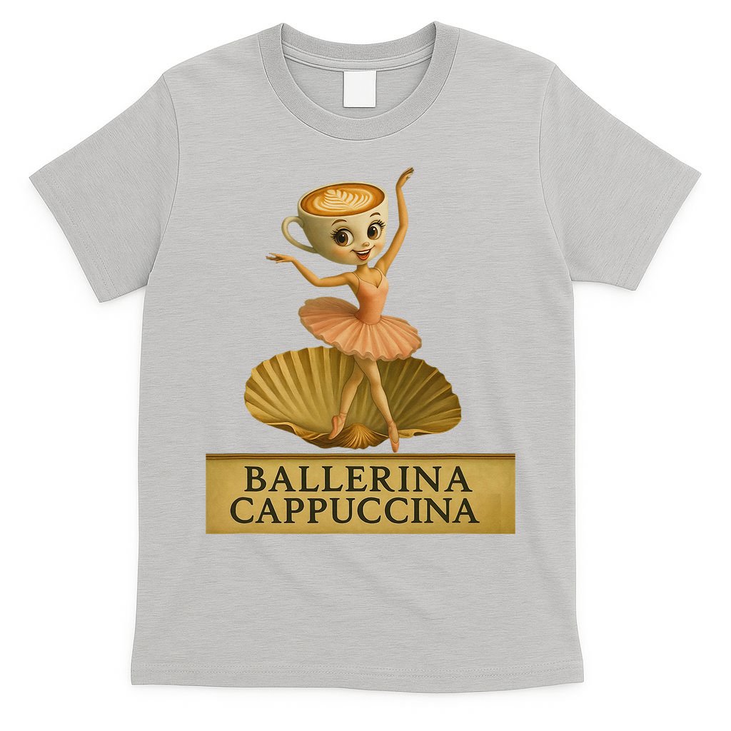Ballerina Cappuccina Italian Brainrot Meme Ballerina T-Shirt