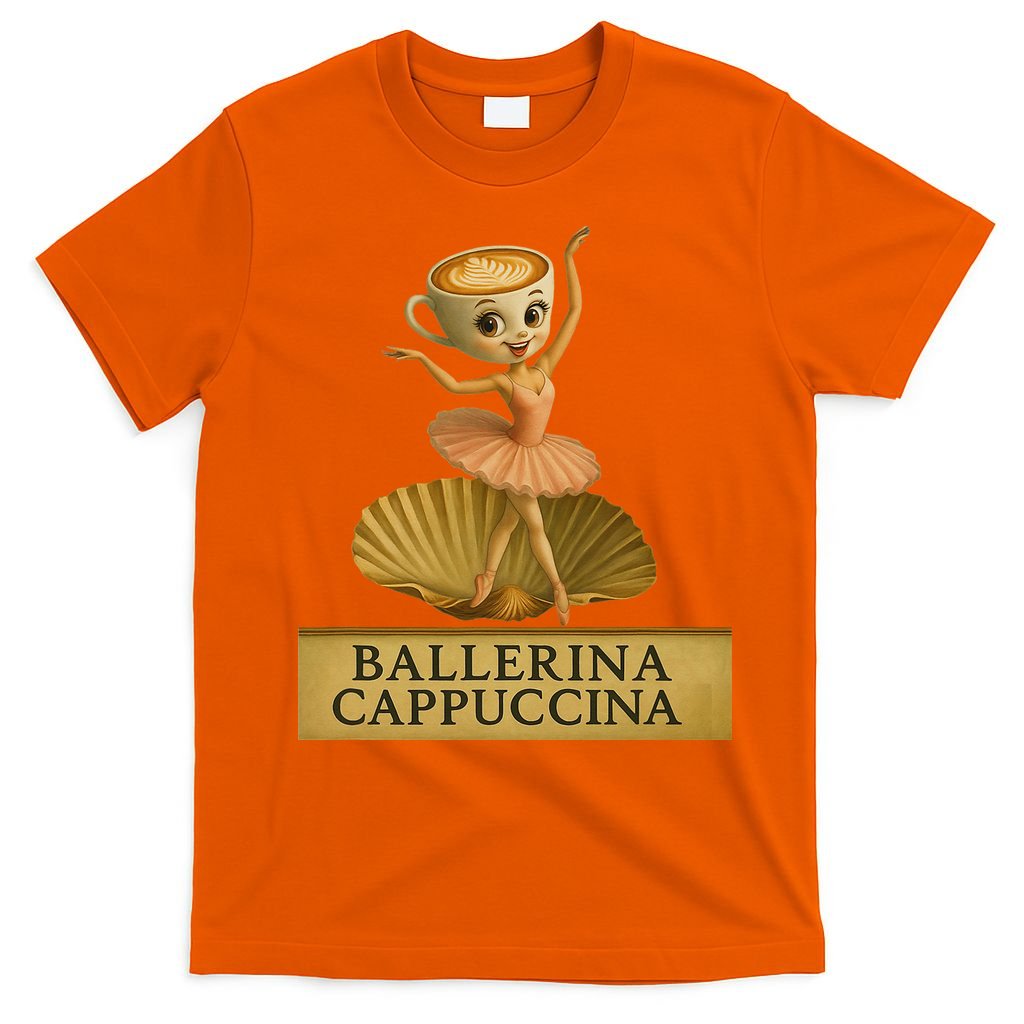 Ballerina Cappuccina Italian Brainrot Meme Ballerina T-Shirt