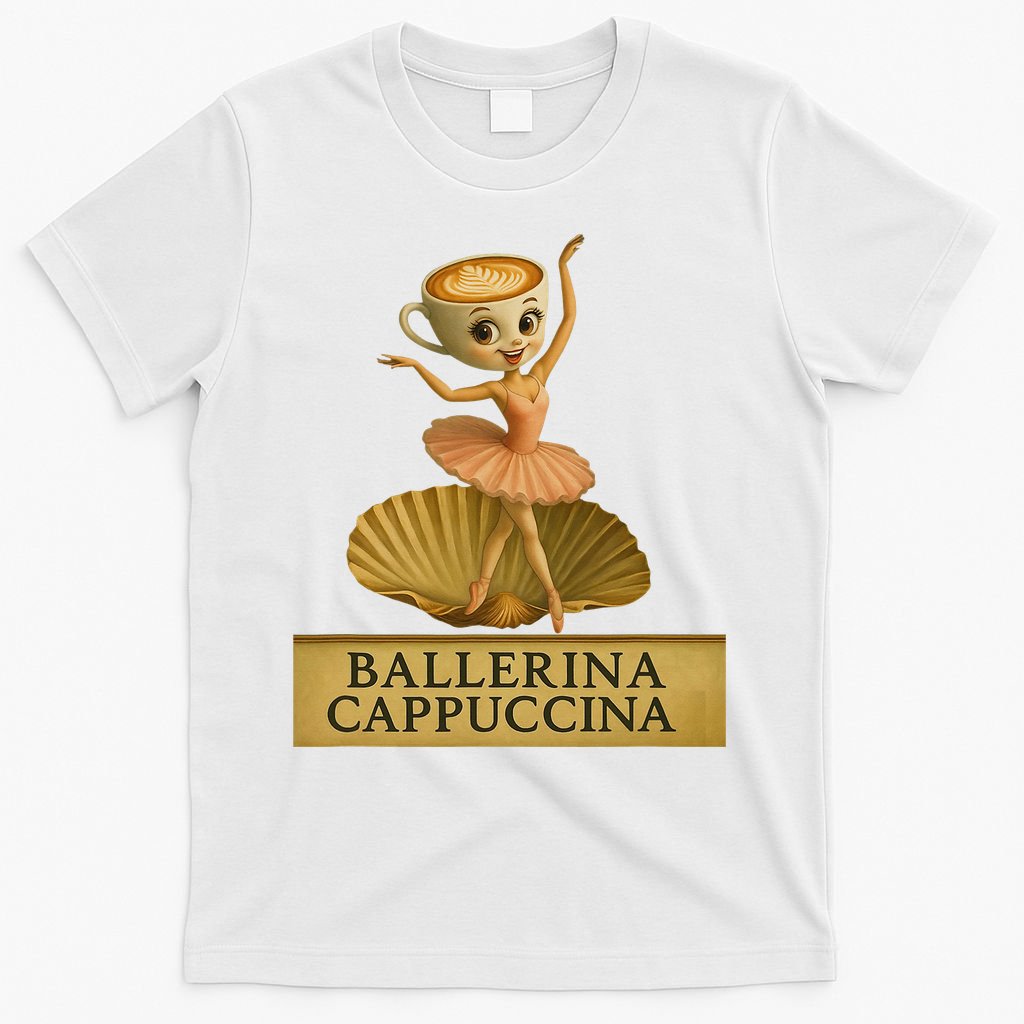 Ballerina Cappuccina Italian Brainrot Meme Ballerina T-Shirt