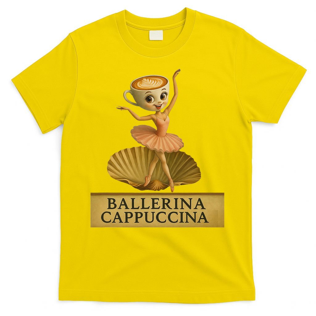Ballerina Cappuccina Italian Brainrot Meme Ballerina T-Shirt